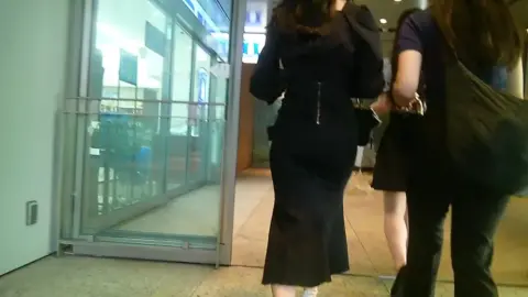 Asian Girls in Public Transportation and Hallway