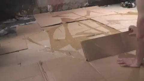 Asian woman in futuristic lab scenes