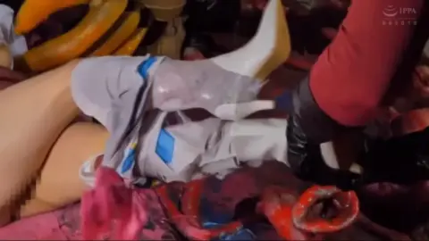 Asian teen in sailor costume penetrated by tentacles