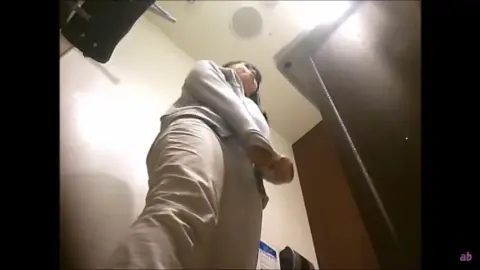 Blonde and Brunette Bathroom Encounter