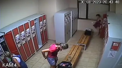 Fitness Club Locker Room 1 – Girls Getting Naked