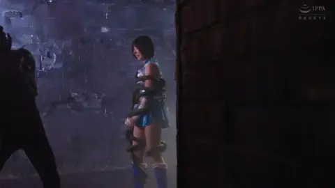 Asian Teen Schoolgirls Bound with Tentacles