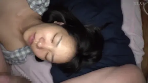 Asian Couple Intimate Moments in Bedroom