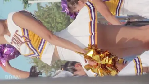 Asian Cheerleaders Outdoor Photoshoot