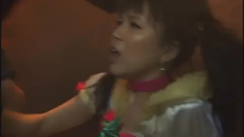 Asian Girl in Costume Restrained by Tentacles