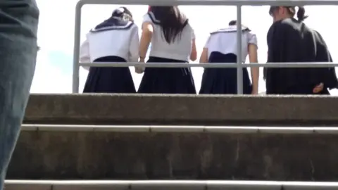 Schoolgirls Outdoor Encounter