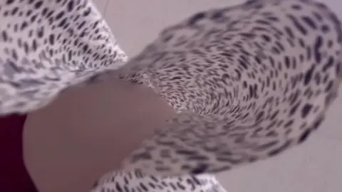 Asian Girl in Leopard Print Skirt