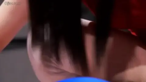 Asian Lesbians Wrestling in Ring