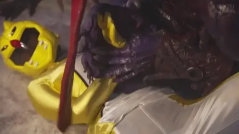 Masked Men Engage in Intense Encounter