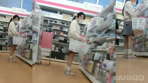 Asian Girls Shopping in Store