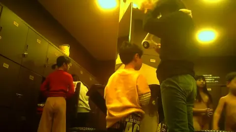 Asian Girls in Locker Room