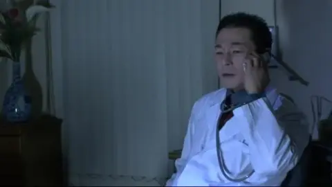 Lab Coat Fetish and Red Costume Bondage