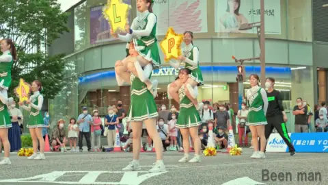 Asian Cheerleaders Outdoor Sex