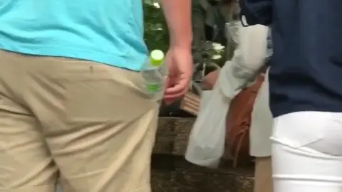 Asian and Caucasian Performers at Temple Shrine