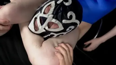 Intimate Encounter with Masked Partner