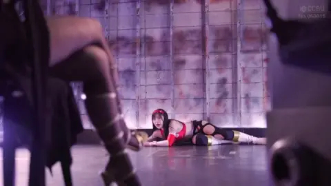 Asian Bondage and Lesbian Dungeon Scene