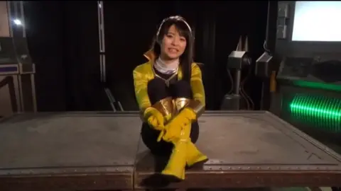 Asian Woman in Futuristic Setting