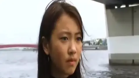 Asian Woman in Red Shirt Outdoor Erotic Scenes