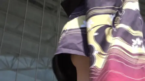 Asian Woman in Traditional Clothing Outdoor Photoshoot