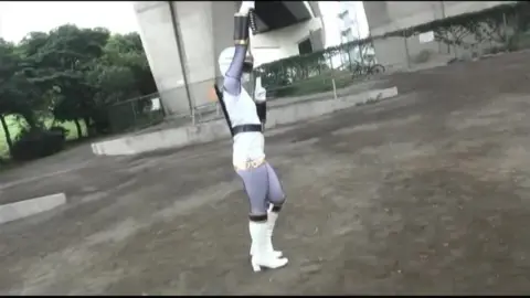 Asian Cosplay Fight Scene with Swords