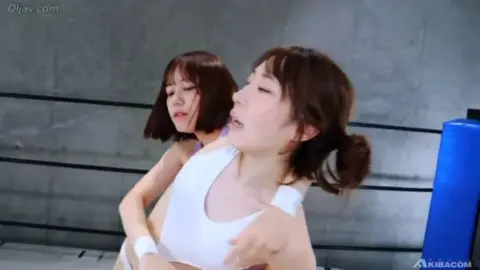 Asian Lesbians in Lingerie Wrestling