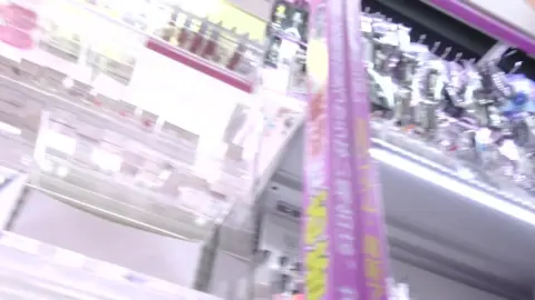 Asian Girl Flaunts Her Body in Shopping Mall