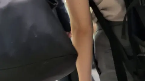 Asian Women in Subway and Office Settings