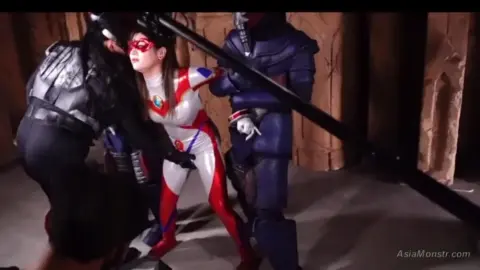 Costumed Performers in Confrontational Scene