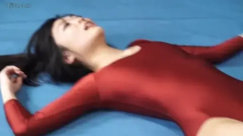Wrestling Ring Sex – Asian Duo in Red Leotard and Blue Briefs