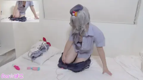 Asian Couple Intimate Moments in Bedroom