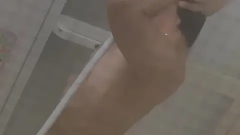 Asian Teen in Bathroom Solo