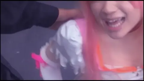 Asian Couple Intimate Moments in Studio