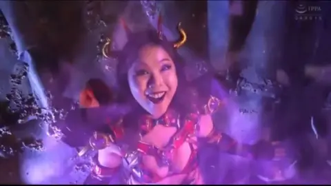 Asian Superhero Couple Intimate Moments