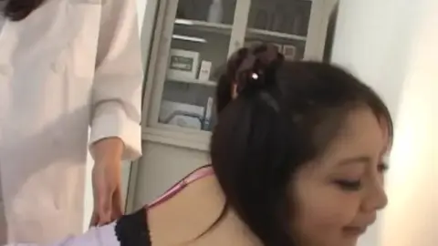 Asian Lesbians in Clinic Spanking and Massage