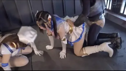 Asian Cosplay Threesome with One Man