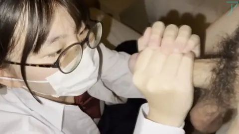 Asian Couple Intimate Moments in Bedroom