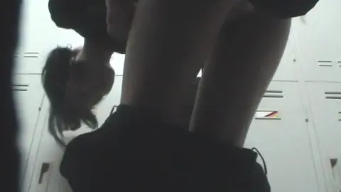 Asian Teen in Locker Room POV