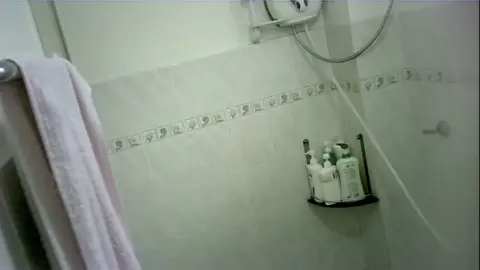 Asian Girl Showering in Bathroom POV