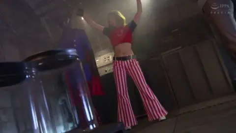 Blonde Asian Superheroine in Erotic Encounter