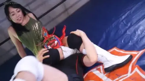 Asian Couples Wrestling and Grappling