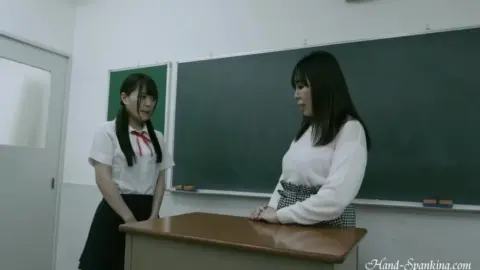 Asian Schoolgirls Spanking and Lesbian Play