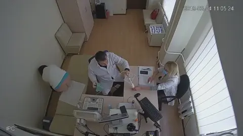 Medical Exam with Blonde and Brunette
