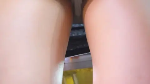 Asian Girl Exposed at Exhibition