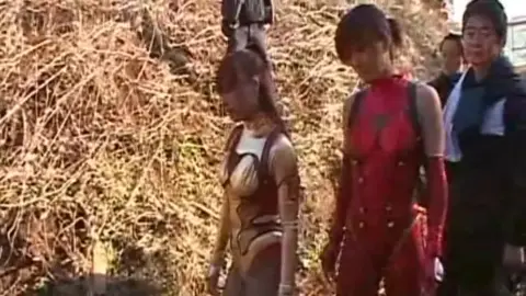 Asian Girls Fighting in Warehouse