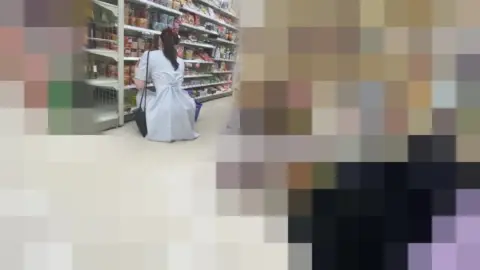 Asian Teen Exposes Herself in Store