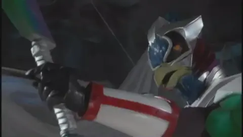 Costumed Couple in Dimly Lit Scene