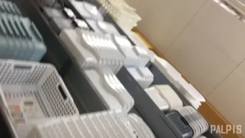 Asian girl shopping in store