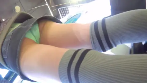 Blonde Masturbating in Vehicle and Store