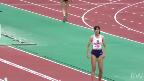 Asian Athletes Compete in Sports Bra