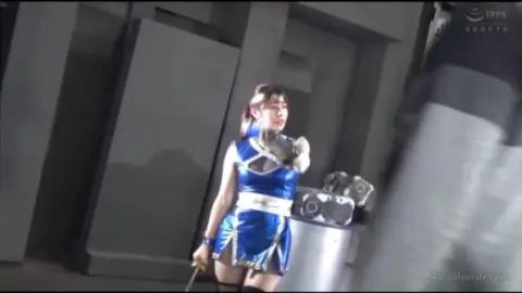 Asian ninja fight with sword